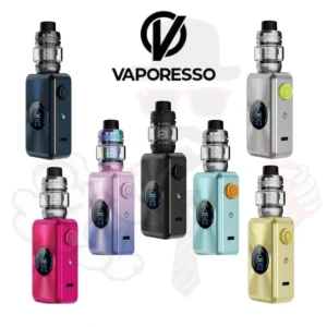 Vaporesso Gen Max 6ml erbjuder kraftfull vaping med 220W, GTX Mesh-coil och 6ml tank för intensiv smak och ångproduktion.